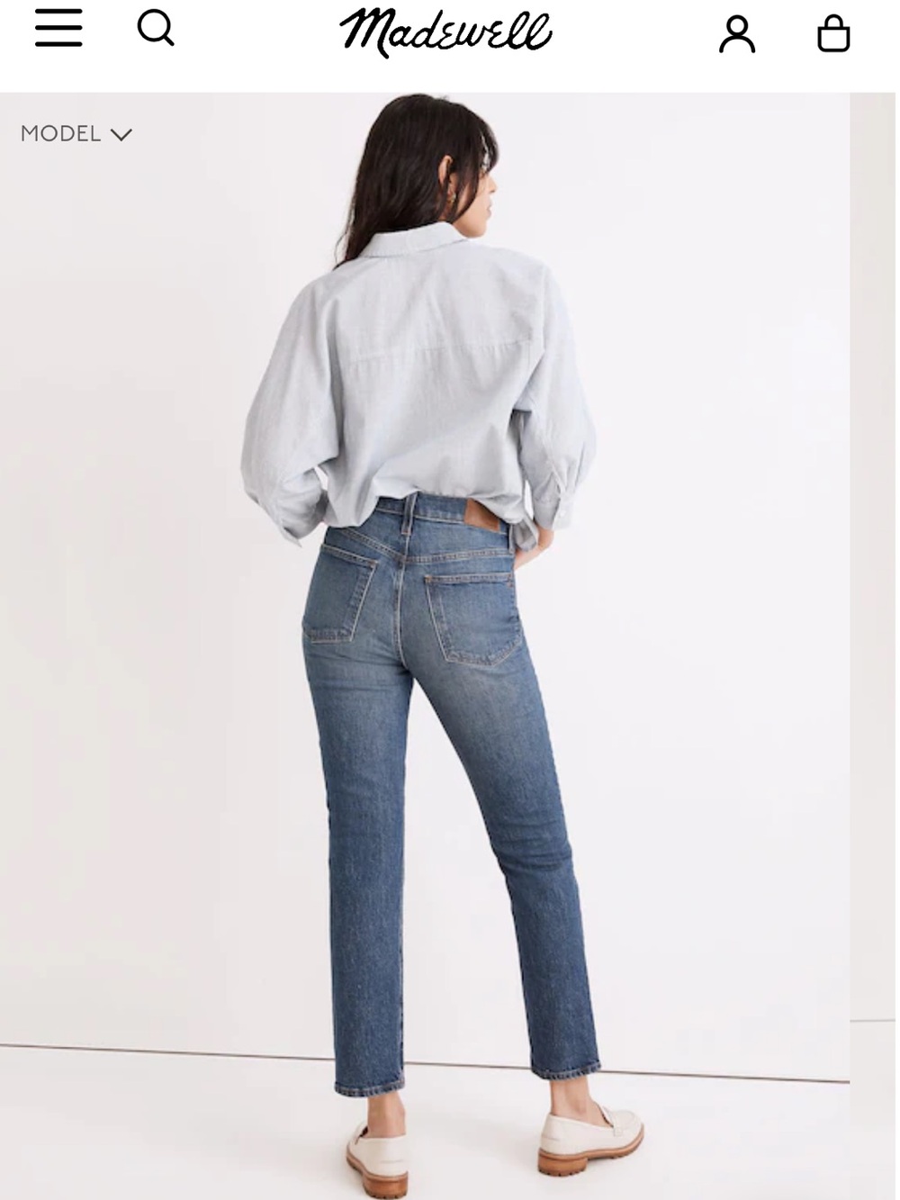 NWT Madewell The Perfect Vintage Jean in Drayton Wash